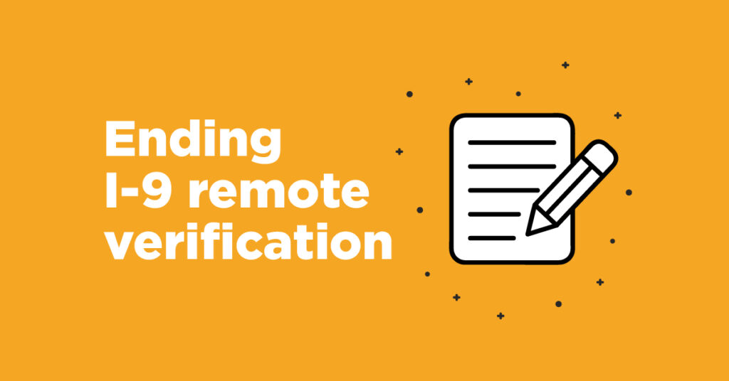 i-9 verification for remote employees